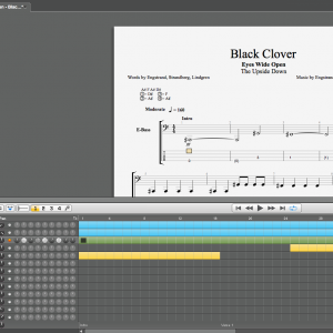 “Black Clover” Guitar and Bass tab