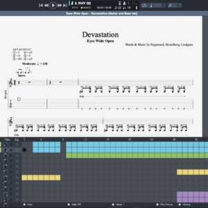 “Devastation” Guitar and Bass tab